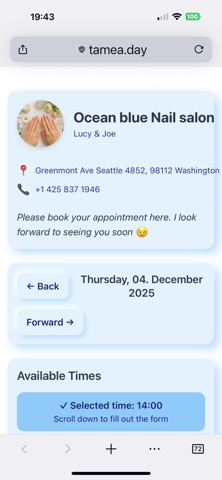 Tamea: Appointment Booking Screenshot 6 of 10
