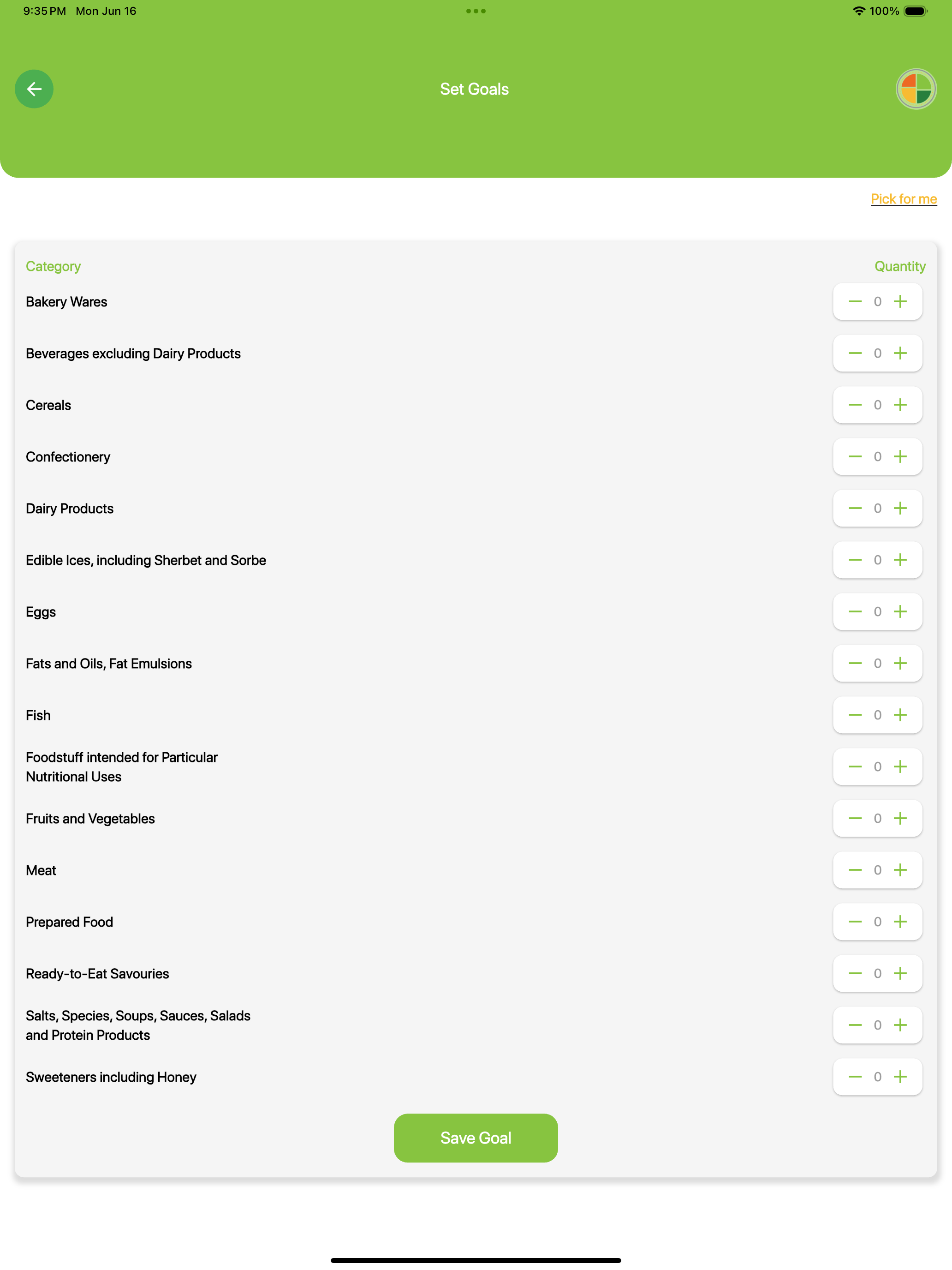 Eat-well Tracker