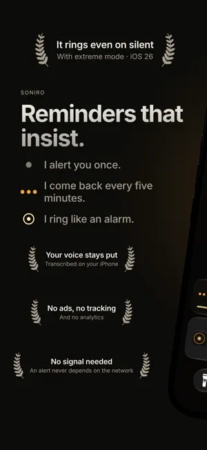 Soniro: Alerts That Insist screenshot 1