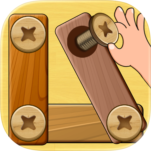 Wood Nuts & Bolts Puzzle