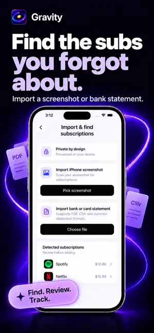 Cancel Subscriptions: Gravity screenshot 2