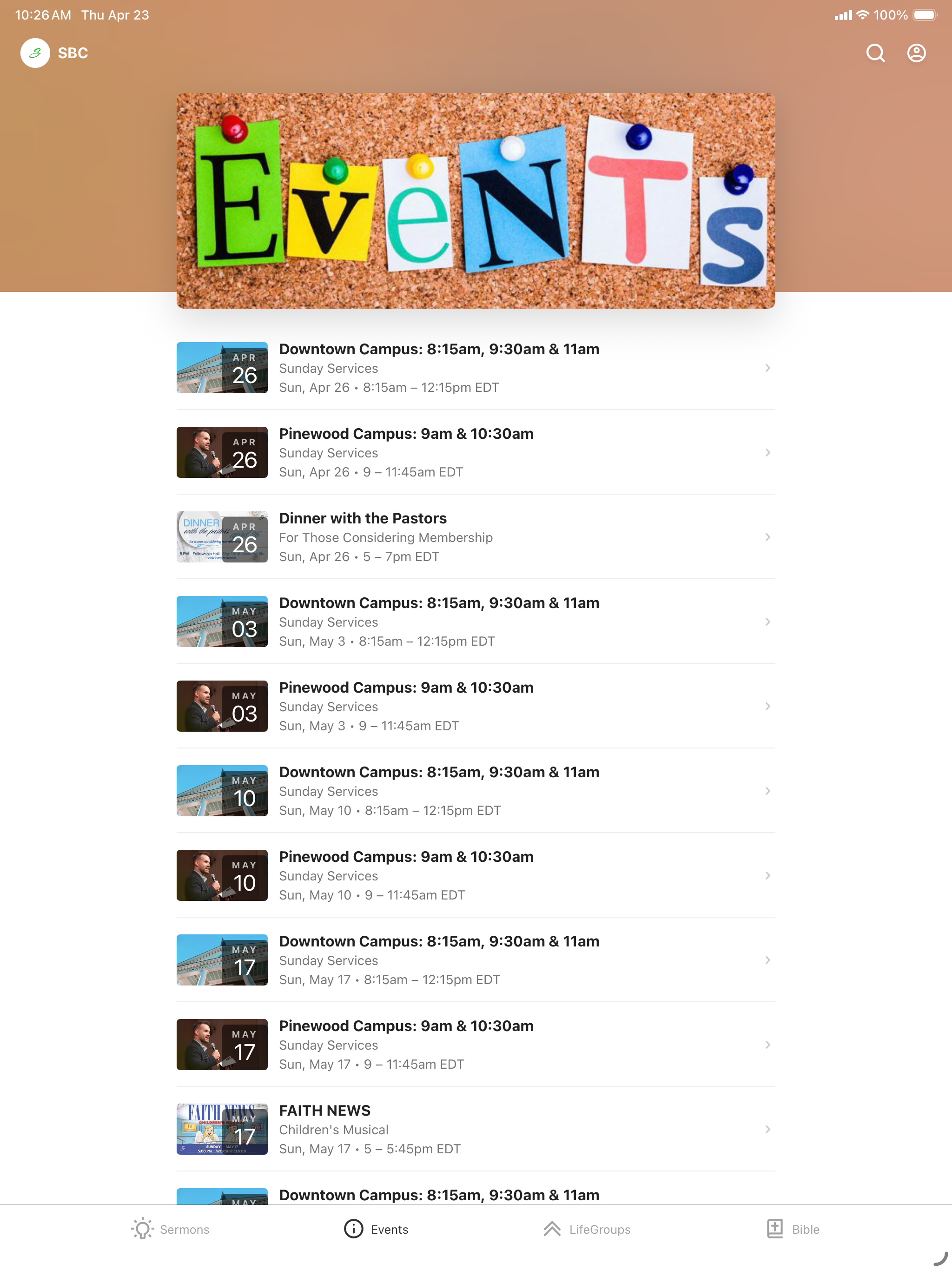 Summerville Baptist screenshot 5