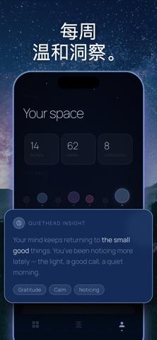 QuietHead: AI日记本 screenshot