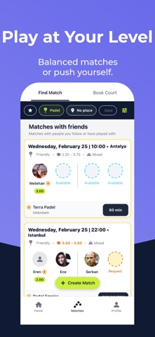 Matchabit - Padel, Tennis screenshot