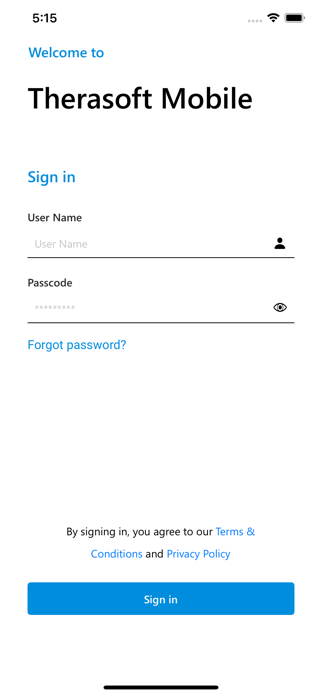 Therasoft Mobile Screenshot 1 of 5