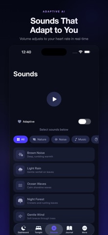 DreamTune AI: Sleep Tracker iPhone screenshot
