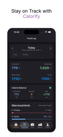 Calorify：AI卡路里计数器 screenshot