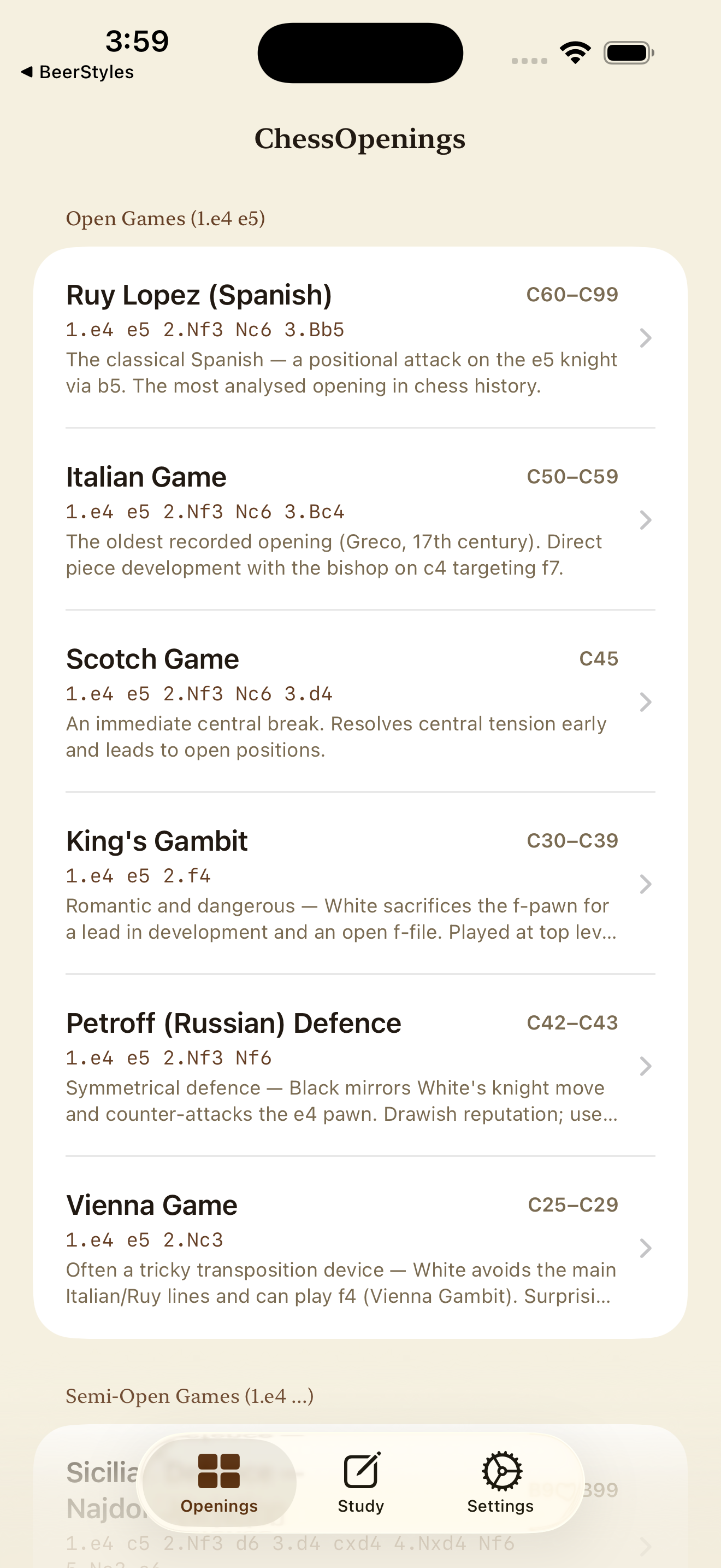 Chess Openings Coach screenshot 3