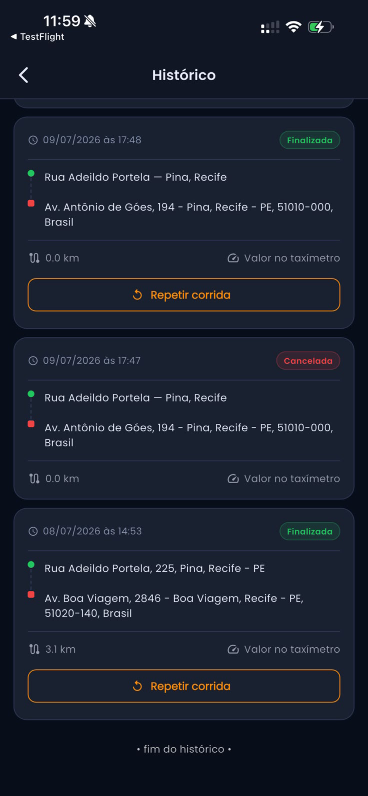Casa Forte Táxi - Passageiro screenshot 4