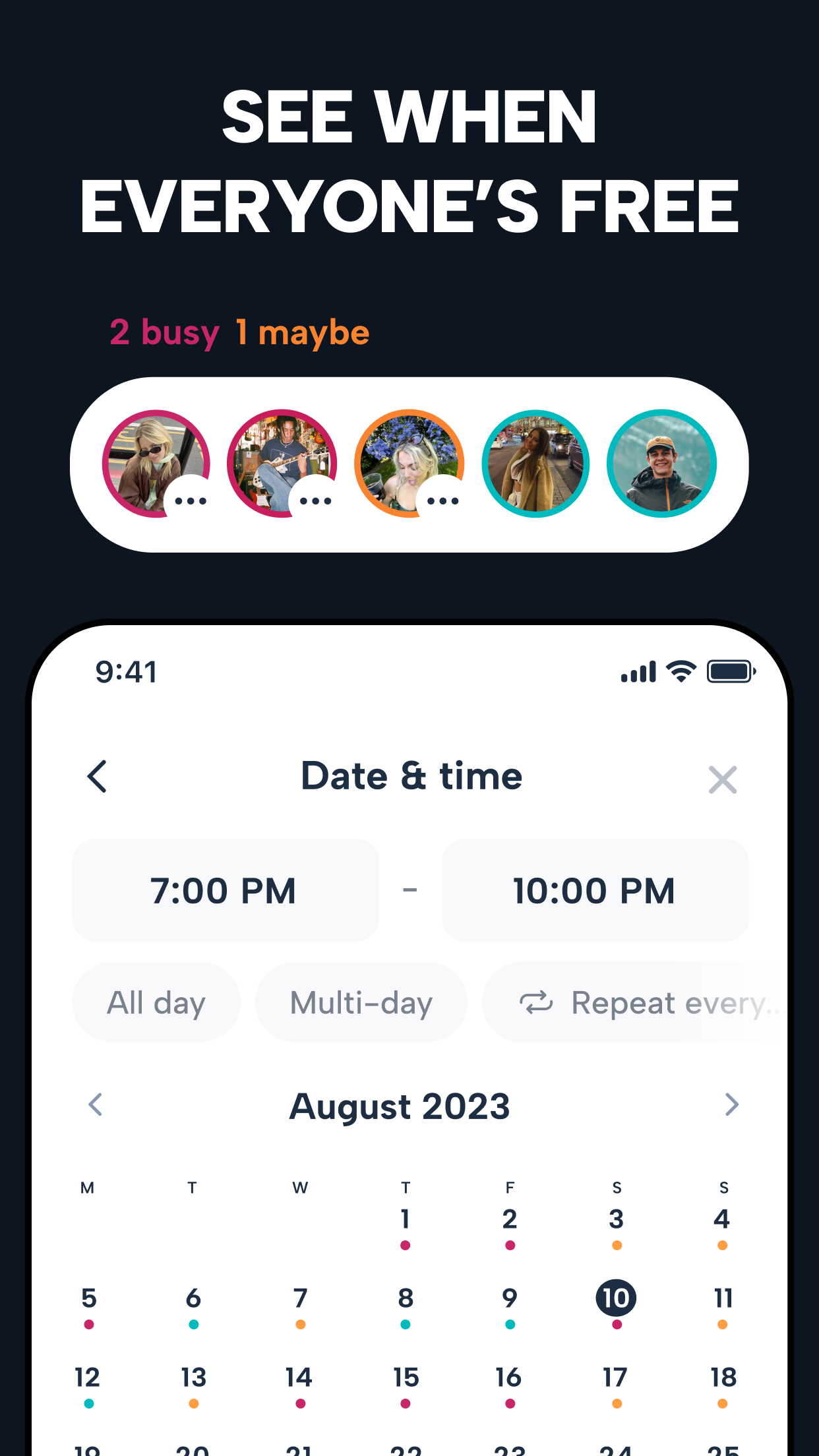 Howbout: social calendar screenshot 5