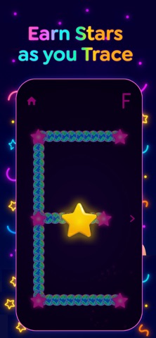 Learn to Write : Alphabet Glow iPhone screenshot