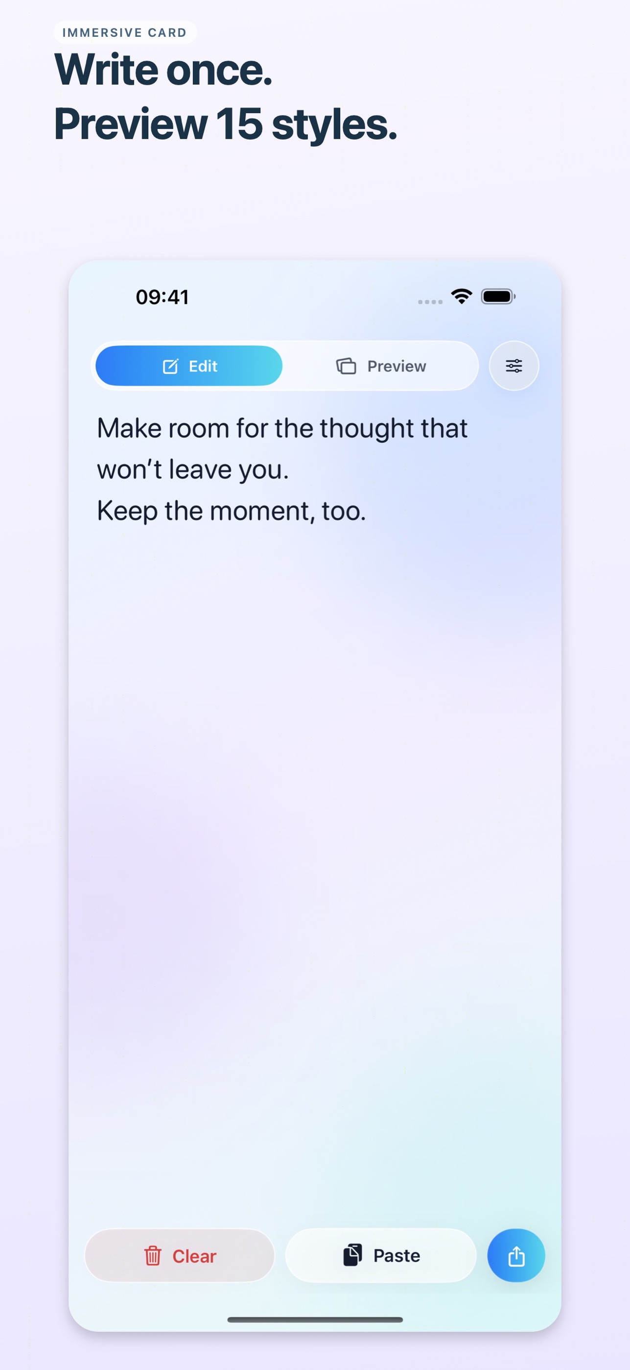Screenshot 2 of Immersive Card