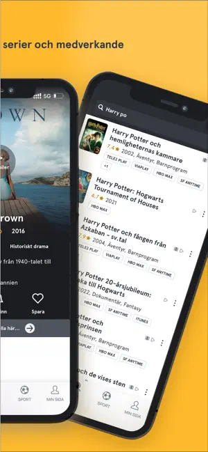 tv.nu: Streaming, TV & tablå iPhone screenshot 3