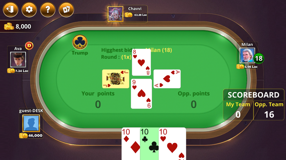 #1. 29 Card Game Twenty Nine (iOS) 由: OEngines Games LLP