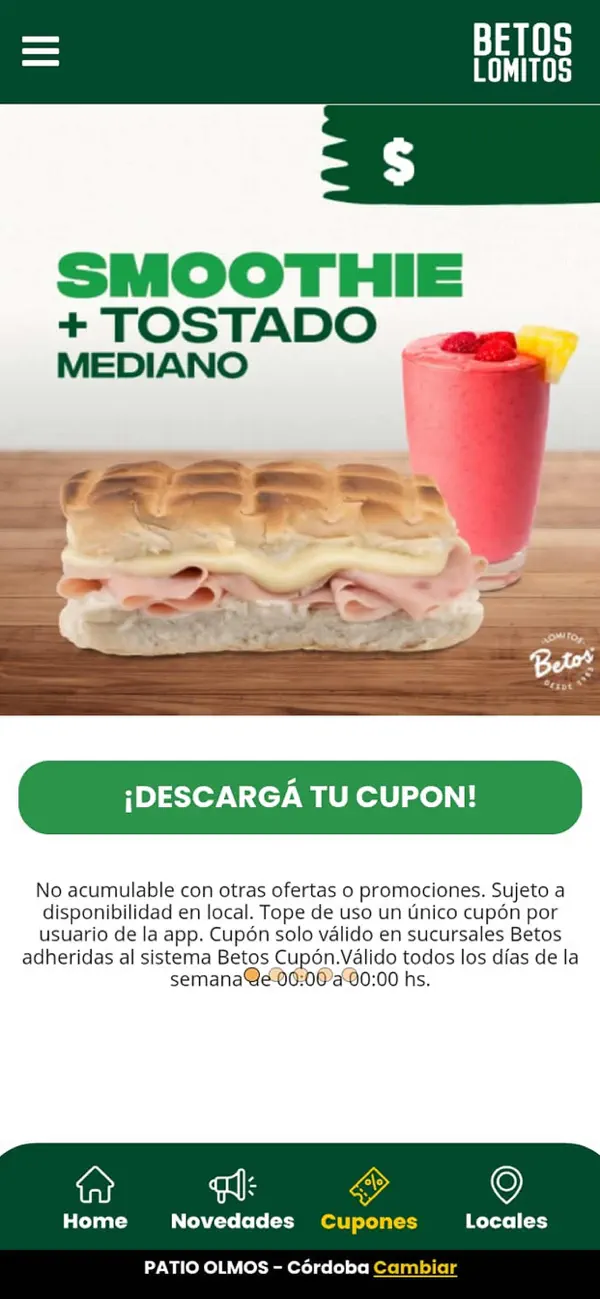 Screenshot #2 pour Betos Cupón