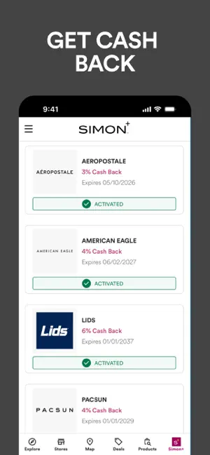 SIMON: Malls, Mills & Outlets iPhone screenshot 4