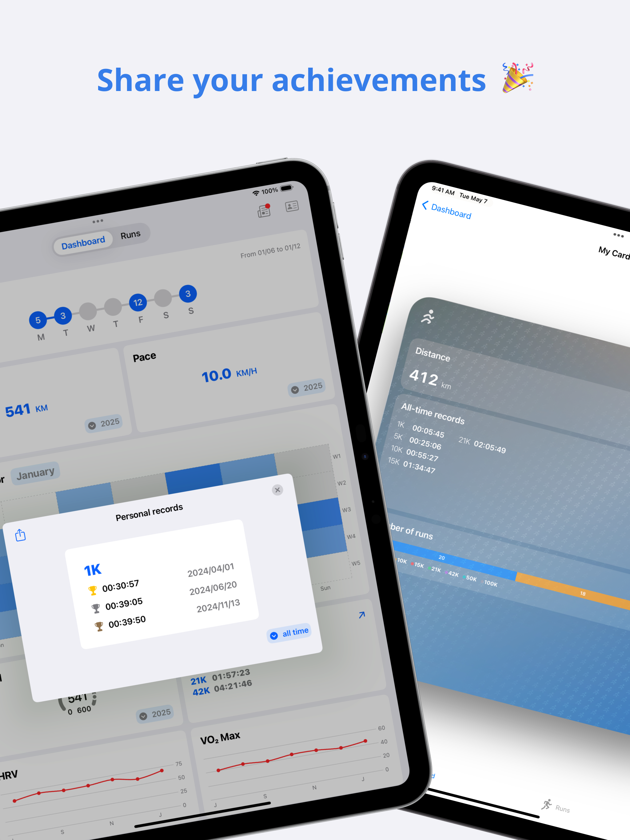 Running Dashboard - RunMetrics