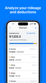 Mile AI: business mileage log screenshot
