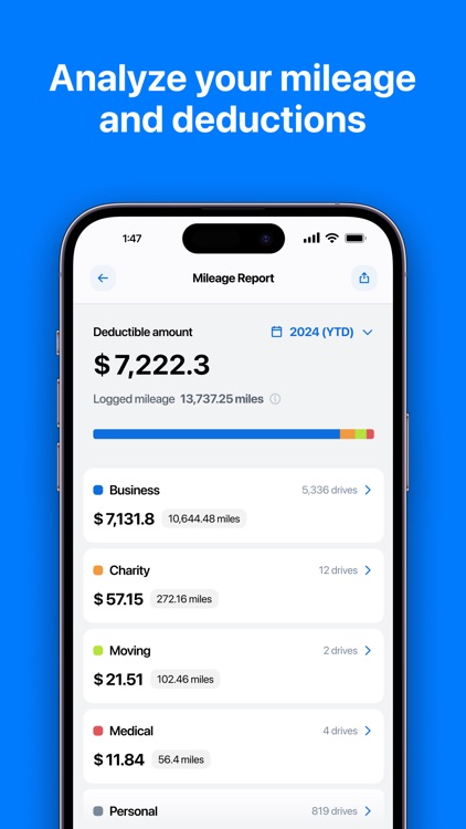 Mile AI: business mileage log screenshot-3