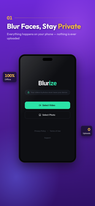 Blurize: Offline Face Blur Screenshot 1 of 5