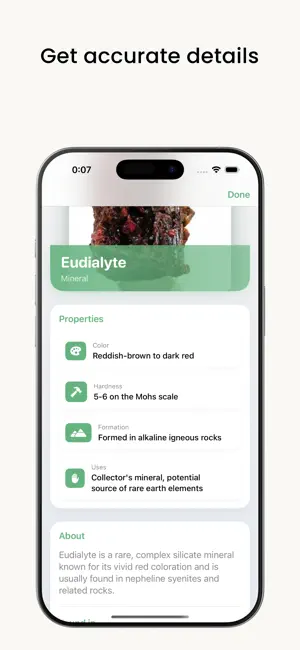Crystal & Rock identifier AI screenshot 2