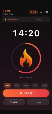 Pyre: Visual Focus Timer screenshot 1