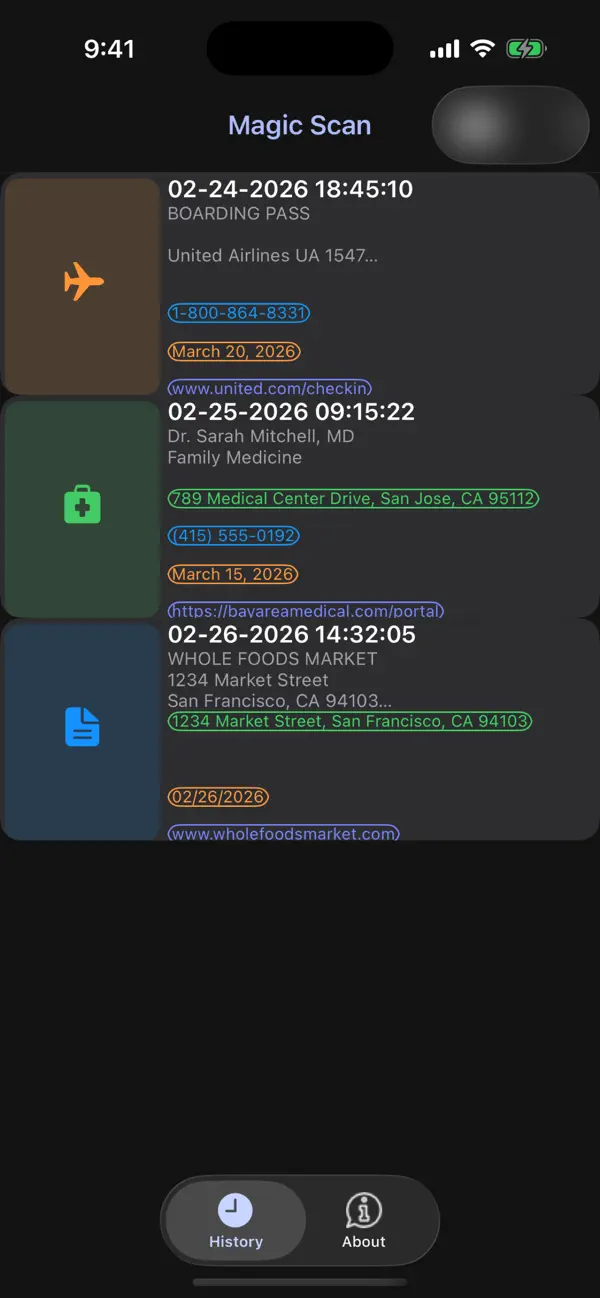 Screenshot #1 pour Magic Scan