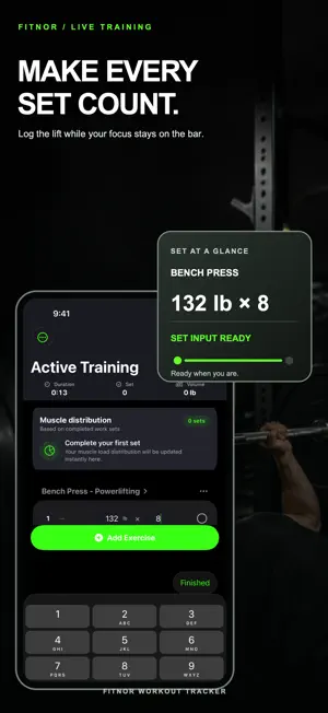 FitNor Workout Tracker Gym Log screenshot 3