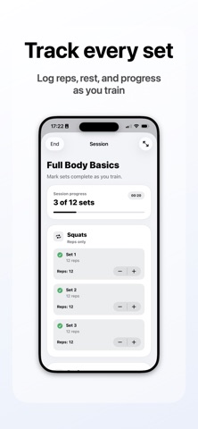 Workout Vault iPhone screenshot