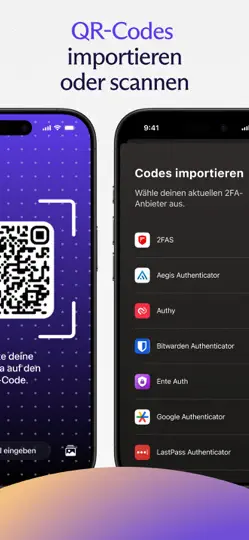Screenshot von Proton Authenticator auf dem iPhone 2