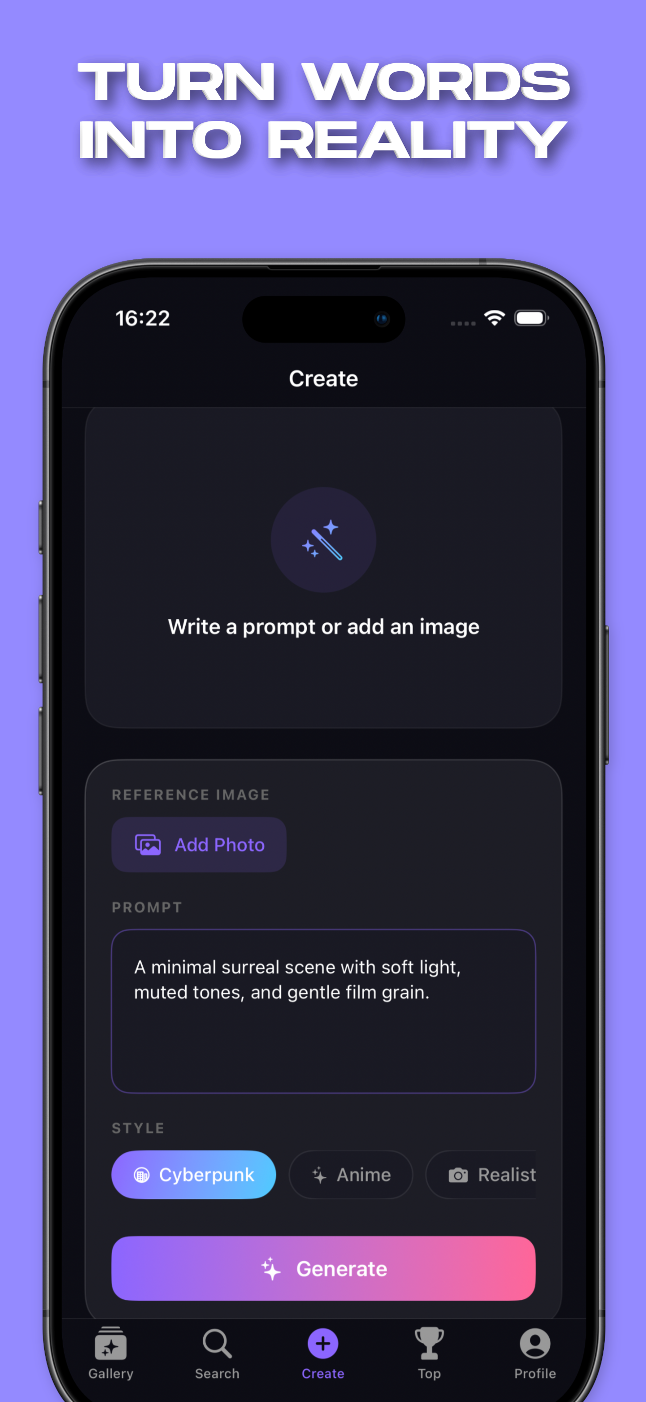 AI Art Photo Generator: Synap