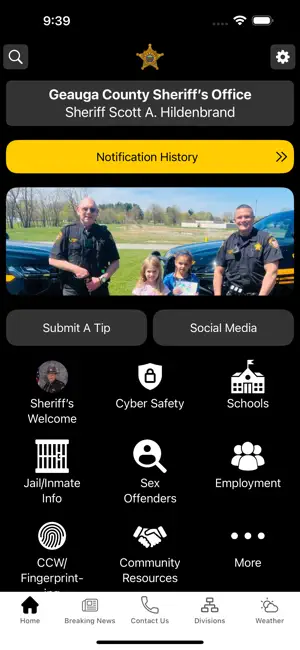 Geauga County Sheriff OH screenshot 1