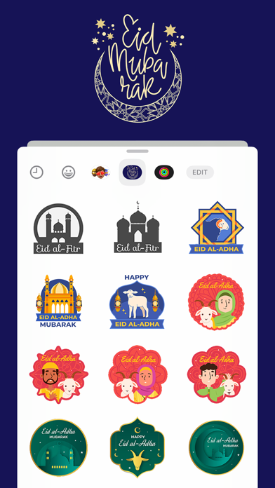 Screenshot #1 pour Eid And Ramadan Stickers
