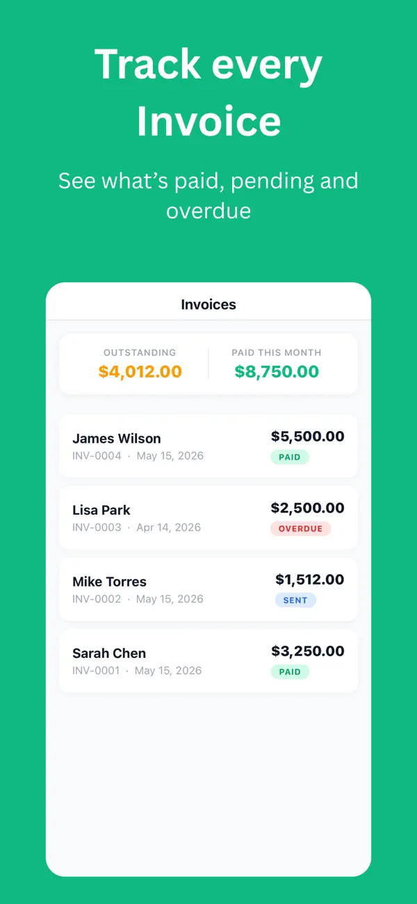Screenshot #3 pour QuickInvoice - Invoice Maker