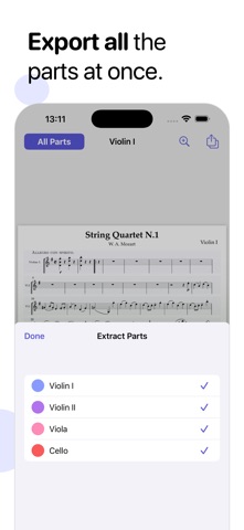 Partifier: extract score parts Screenshot 6 of 7