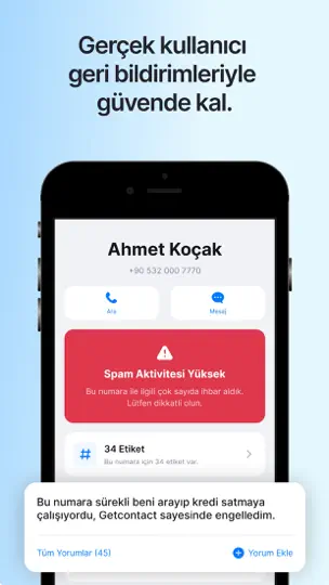 Getcontact iPhone Ekran Görüntüsü 5