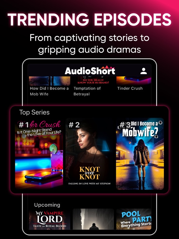 AudioShort - Listen to Dramas iPad screenshot 4 - Entertainment app