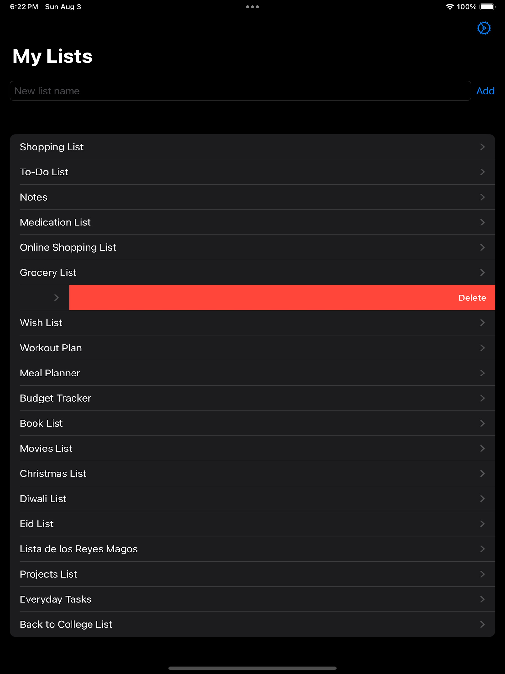 My Lists: Multi Purpose screenshot 10