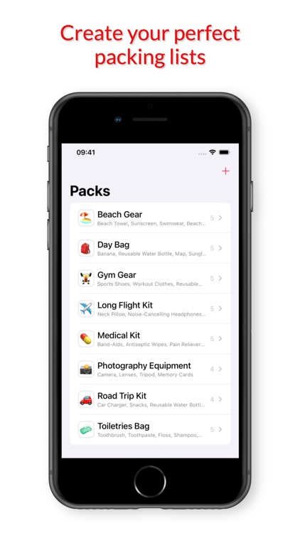 Packs - quickly pack and go