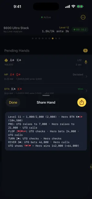 PokerStackTrackerPro screenshot 4