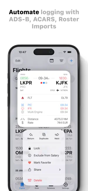 Pilot Logbook - Logger screenshot 2