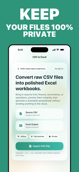 CSV to Excel: Spreadsheet Pro Screenshot 3 of 4