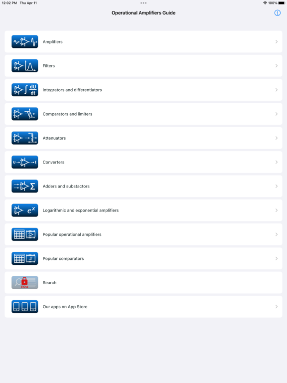 Screenshot #4 pour Operational Amplifiers Guide