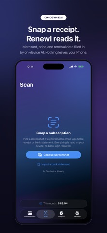 Renewl screenshot