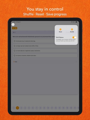 Inburgering KNM Dutch Practice iPad screenshot