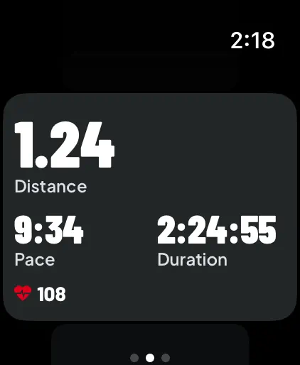 MapMyRun Apple Watch Screenshot