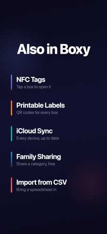Box Inventory & Tracker - Boxy Screenshot 5 of 5