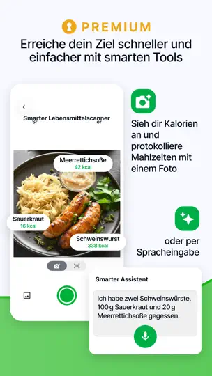 Screenshot von Kalorienzähler Von Fatsecret auf dem iPhone 9