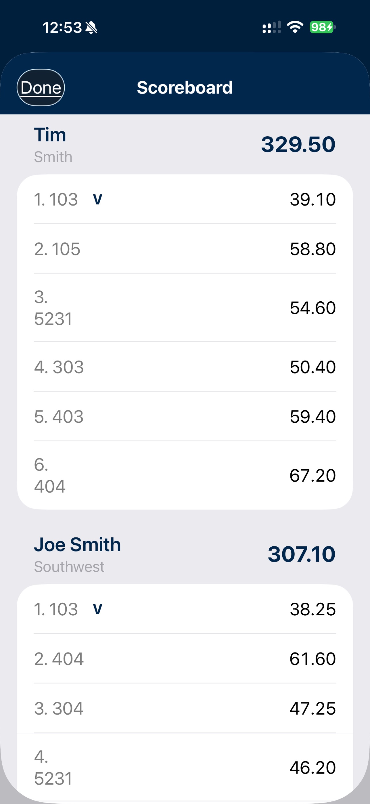 Screenshot 4 of DiveMeet Score