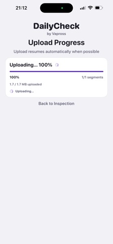 DailyCheck Driver iPhone screenshot